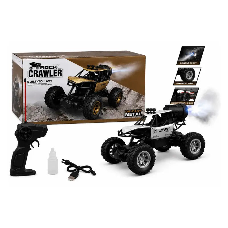 Rock Crawler RC Monster Truck | 4×4 with Lightning Spray Effect