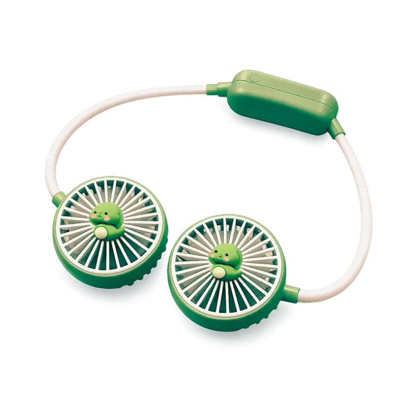 High Speed Rechargeable Neck Fan with three points