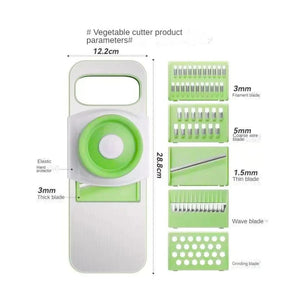 5 In 1 Stainless Steel Multifunctional Vegetable Slicer Cutter