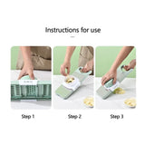 5 In 1 Stainless Steel Multifunctional Vegetable Slicer Cutter