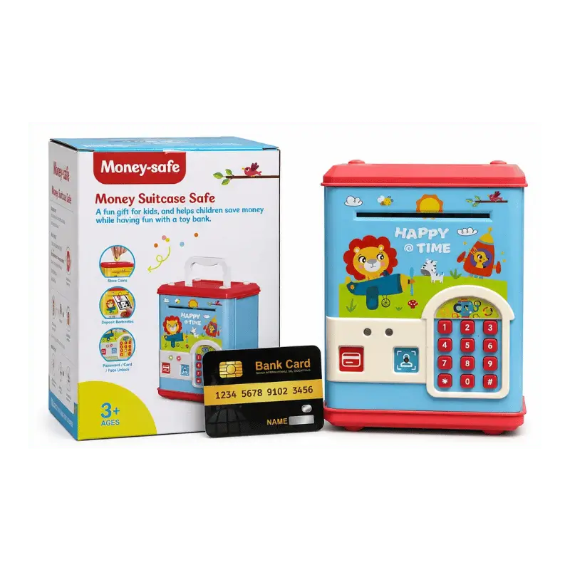 Happy Time Money Safe with Face, Card and Password Unlock