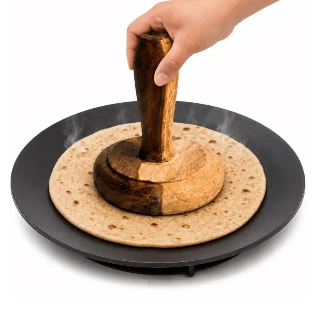 Wooden Roti Press & Potato Masher