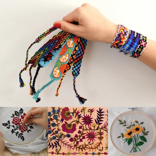24-Piece Multicolor Embroidery Thread Set